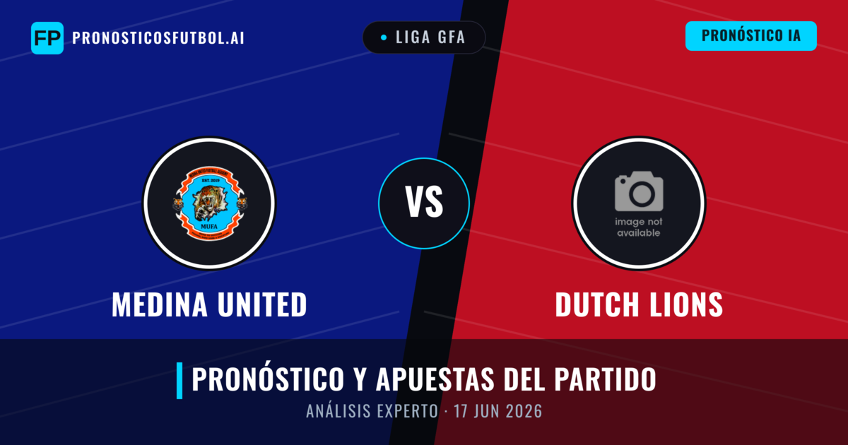 Medina United vs Dutch Lions — pronóstico y previa del partido