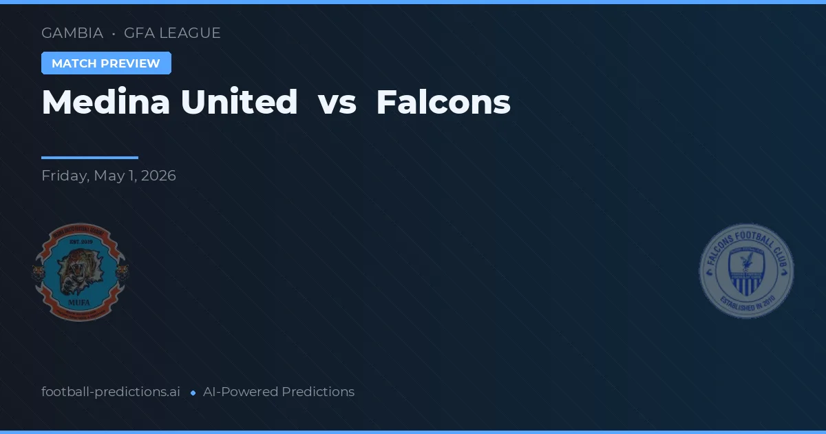 Medina United vs Falcões — pronóstico y previa del partido
