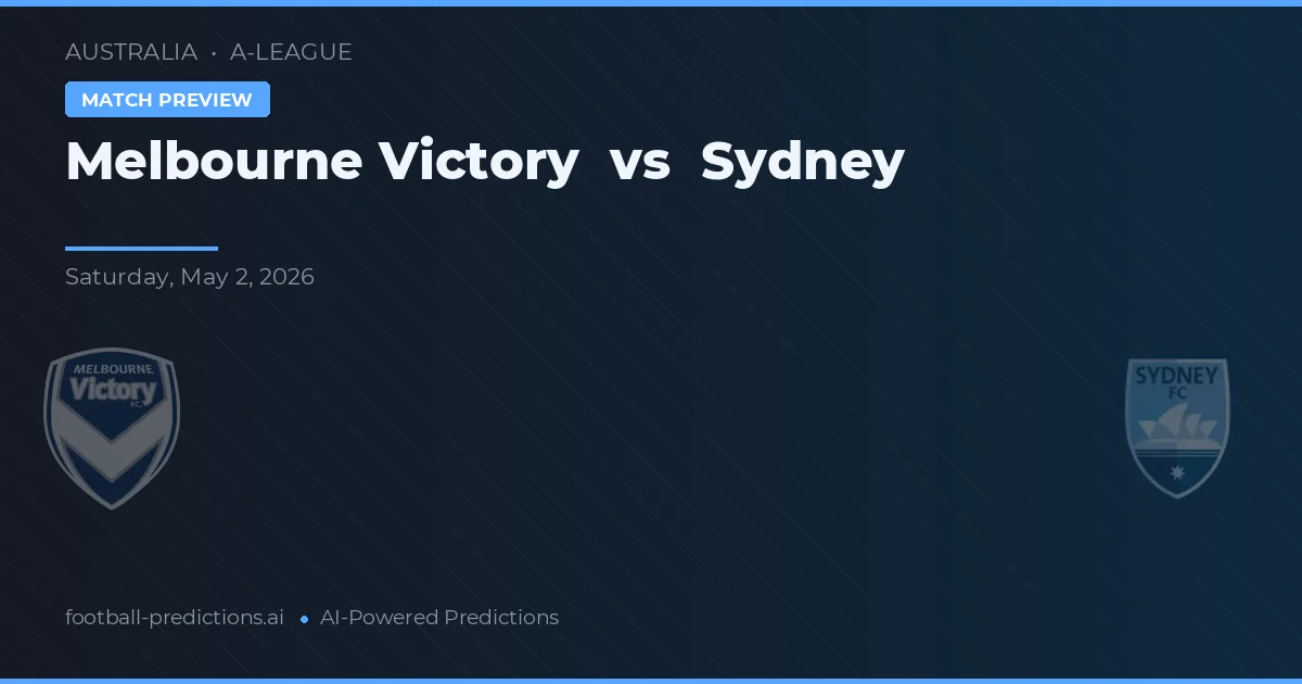 Victoria de Melbourne vs Sydney — pronóstico y previa del partido