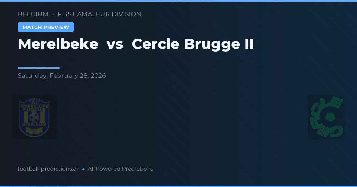 Merelbeke vs Cercle de Bruges II — pronóstico y previa del partido