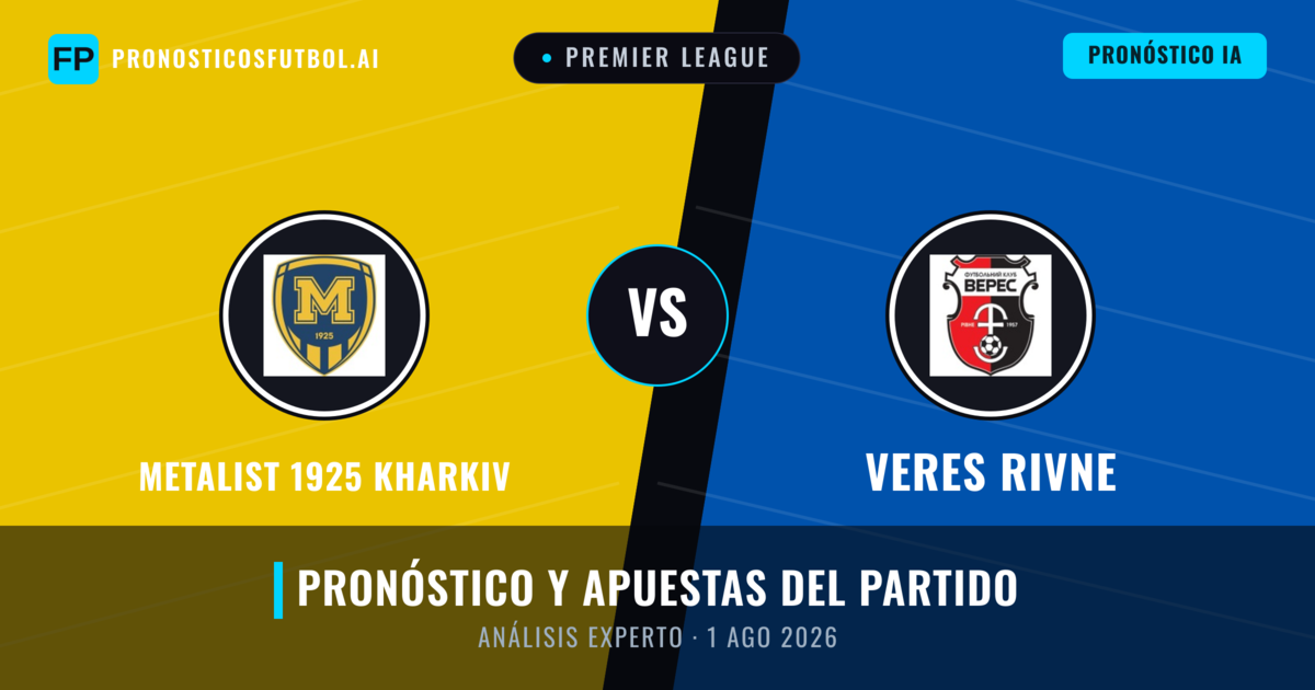 FC Kharkiv vs Veres Rivne — pronóstico y previa del partido