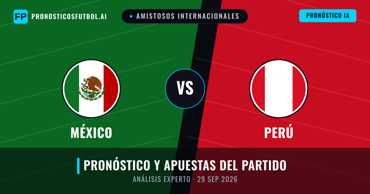 México vs Perú — pronóstico y previa del partido