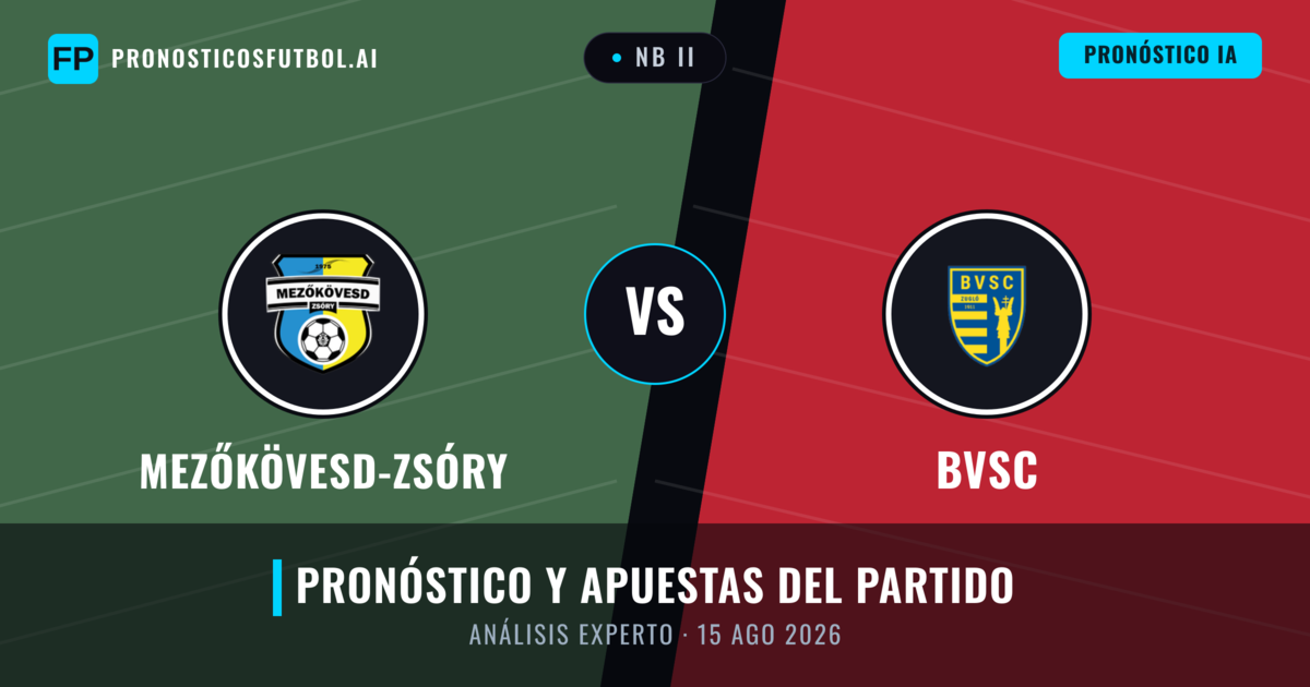 Mezőkövesd-Zsóry vs BVSC — pronóstico y previa del partido