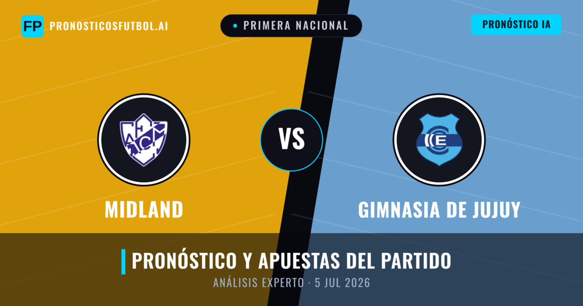 Midland vs Gimnasia de Jujuy — pronóstico y previa del partido