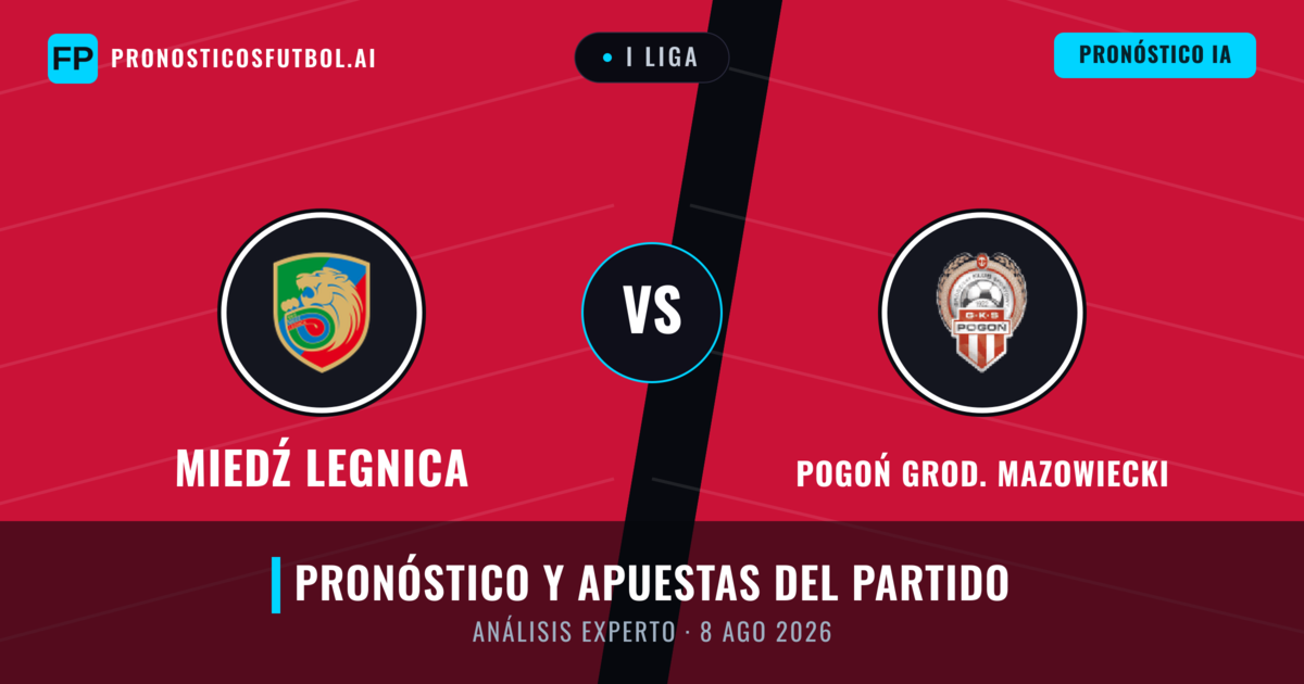 Miedź Legnica vs Pogoń Grod. Mazowiecki — pronóstico y previa del partido