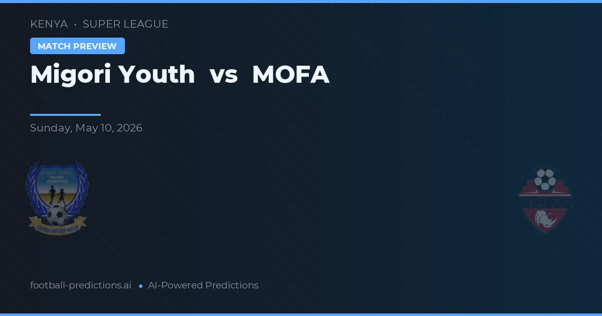 Juventud de Migori vs MOFA — pronóstico y previa del partido