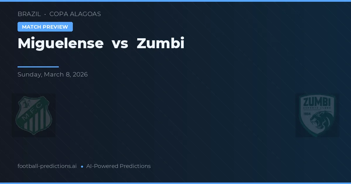 Miguelense vs Zumbi — pronóstico y previa del partido