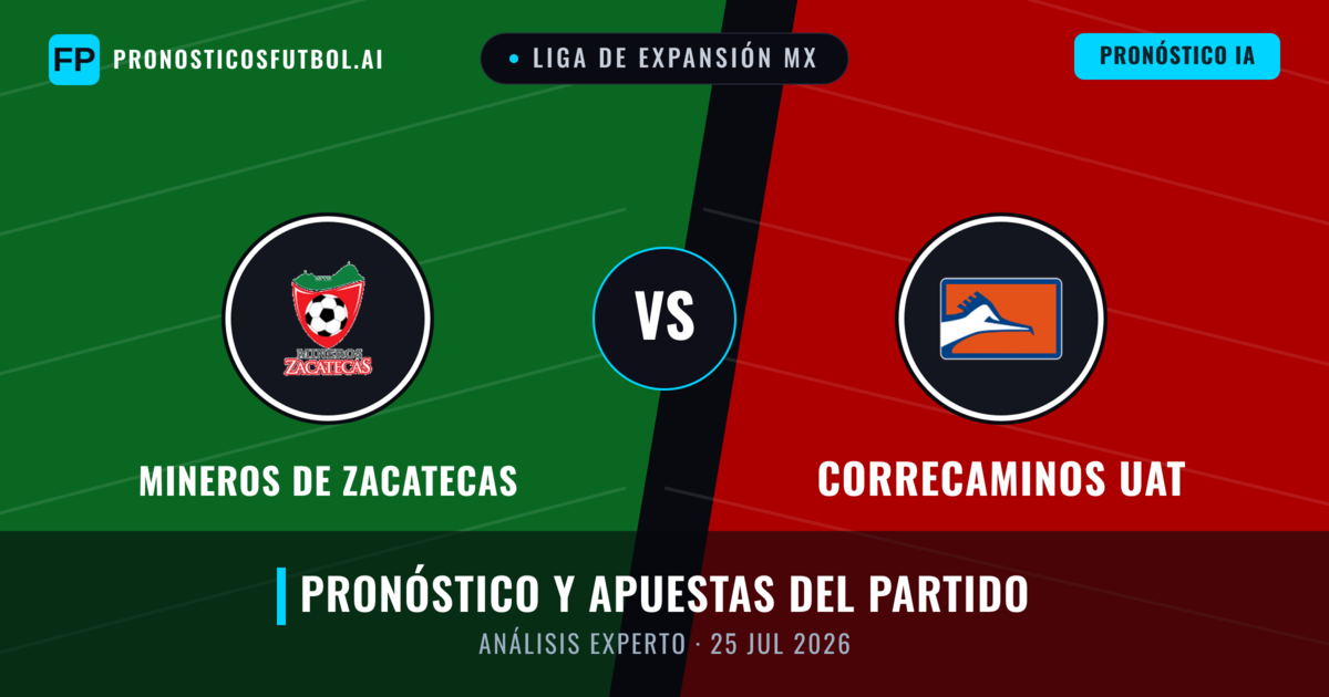 Mineros de Zacatecas vs Correcaminos UAT — pronóstico y previa del partido