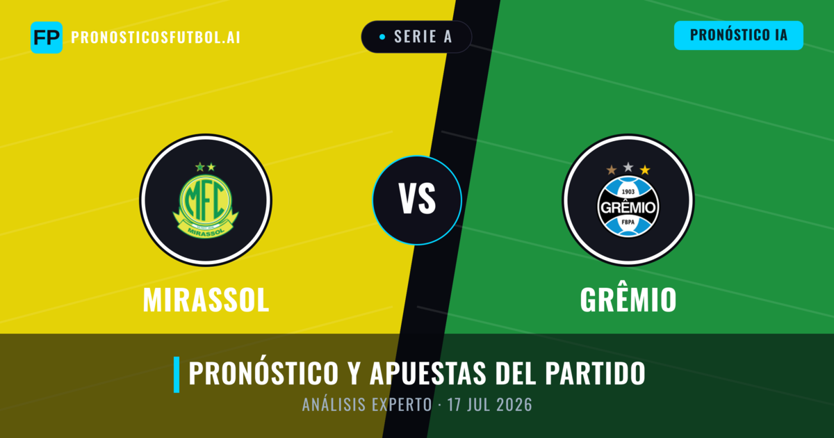 Mirassol vs Grêmio — pronóstico y previa del partido