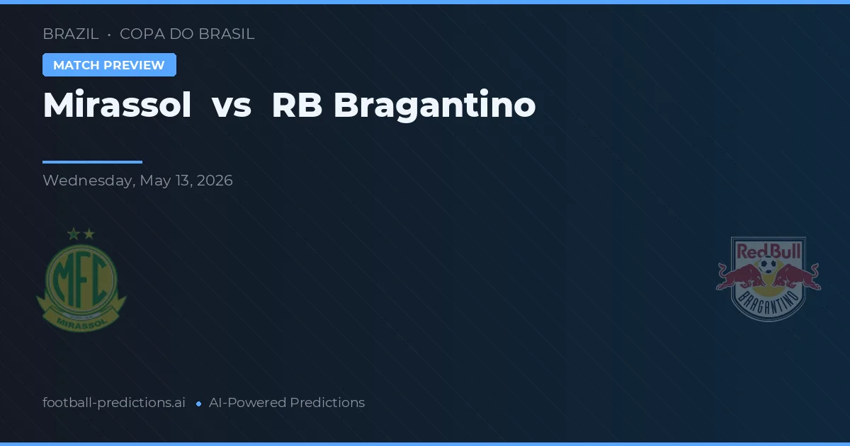 Mirassol vs RB Bragantino — pronóstico y previa del partido