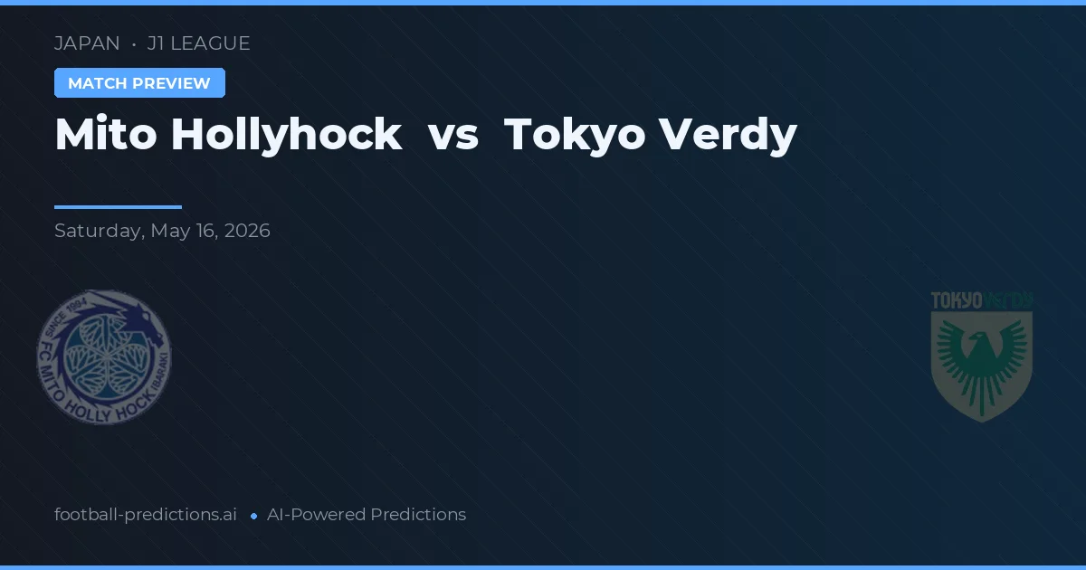 Mito HollyHock vs Tokyo Verdy — pronóstico y previa del partido