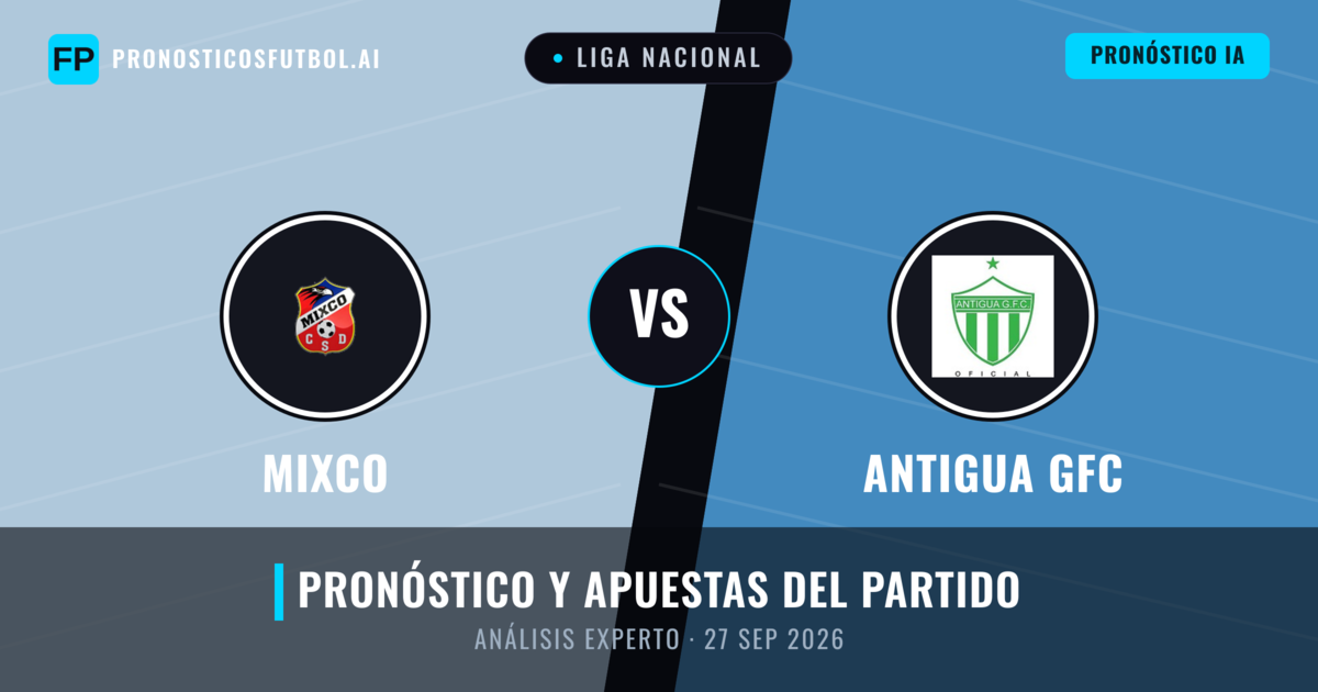 Mixco vs Antigua GFC — pronóstico y previa del partido