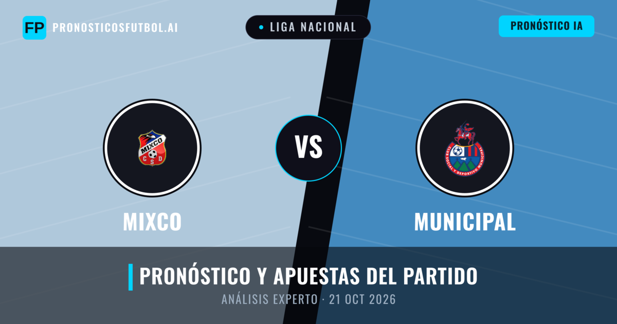 Mixco vs Municipal — pronóstico y previa del partido