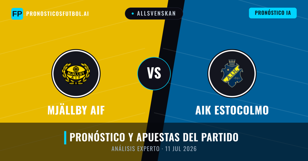Mjällby AIF vs AIK Estocolmo — pronóstico y previa del partido