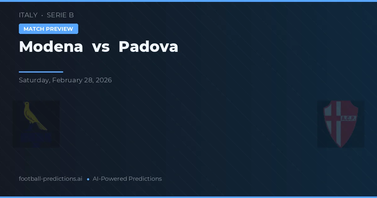 Modena vs Padua — pronóstico y previa del partido
