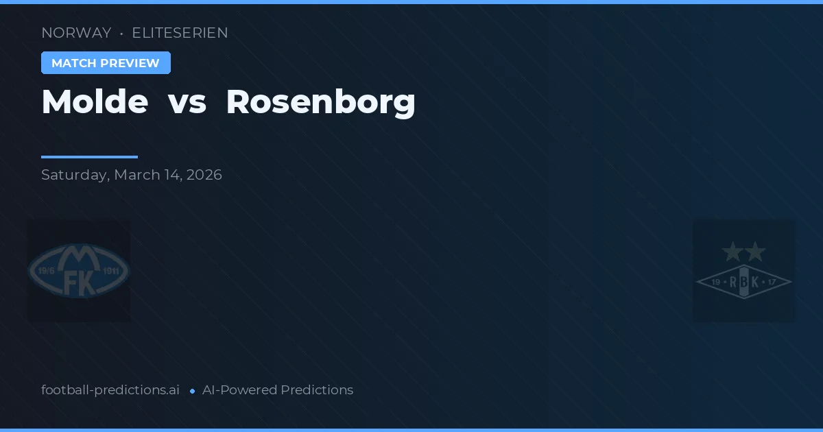 Molde vs Rosenborg — pronóstico y previa del partido