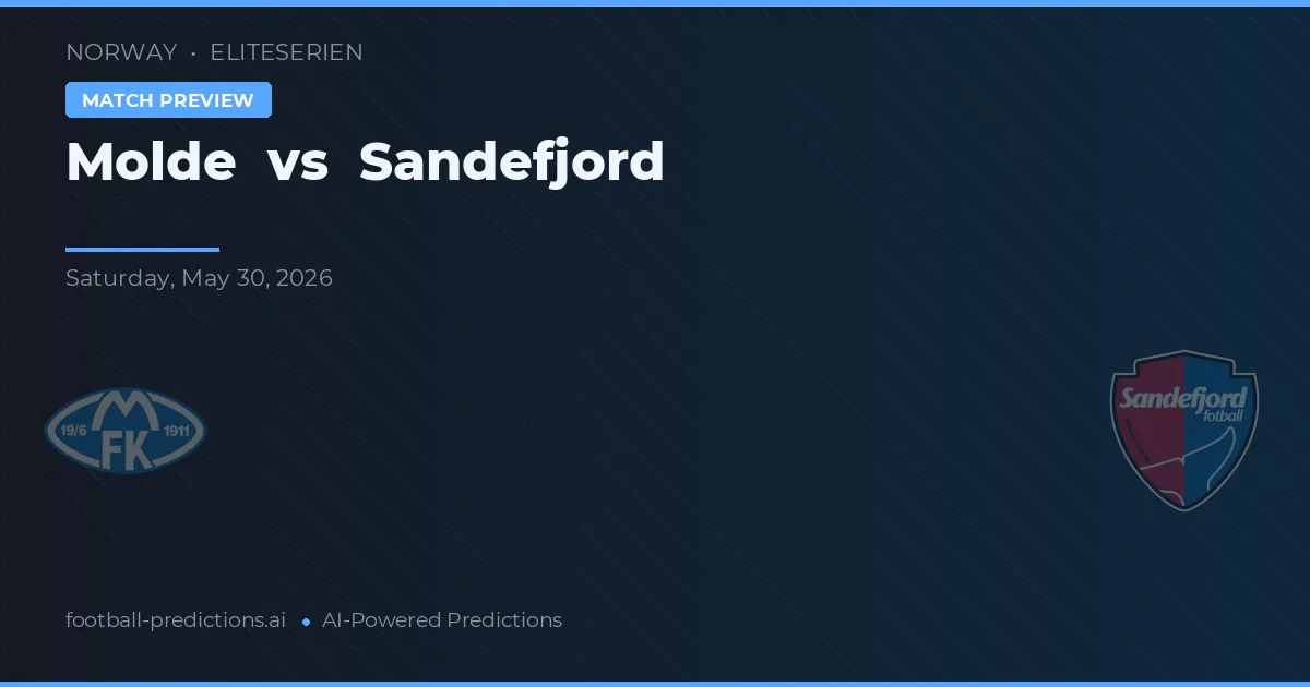 Molde vs Sandefjord — pronóstico y previa del partido