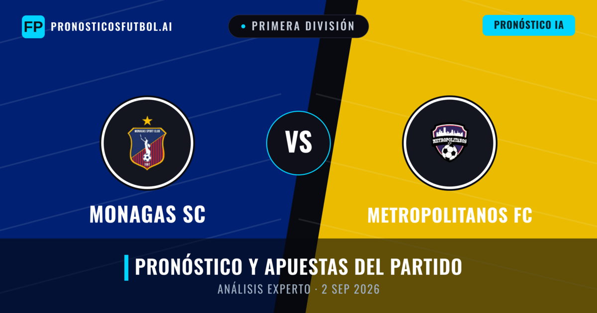 Monagas SC vs Metropolitanos FC — pronóstico y previa del partido