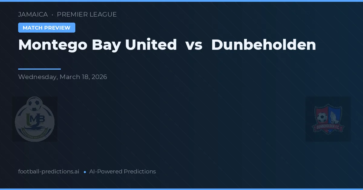 Montego Bay United vs Dunbeholden — pronóstico y previa del partido