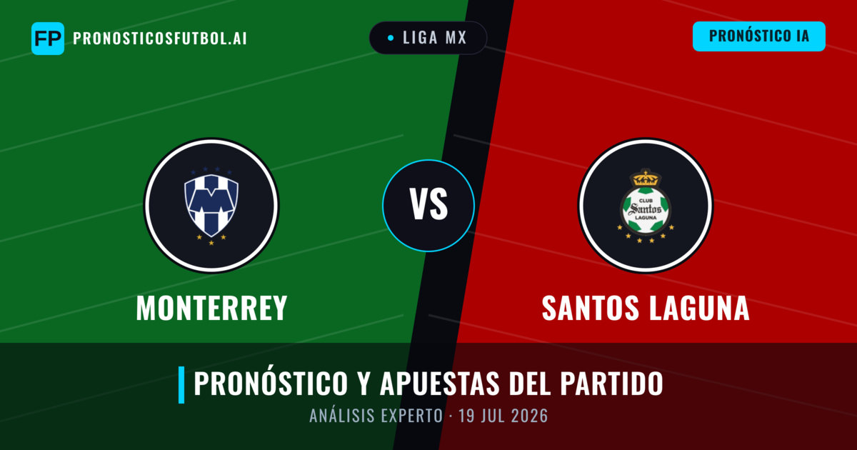 Monterrey vs Santos Laguna — pronóstico y previa del partido