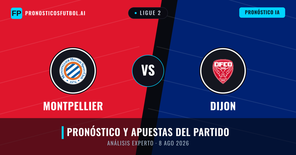 Montpellier vs Dijon — pronóstico y previa del partido