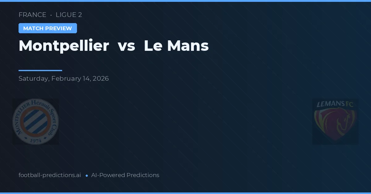 Montpellier vs Le Mans — pronóstico y previa del partido