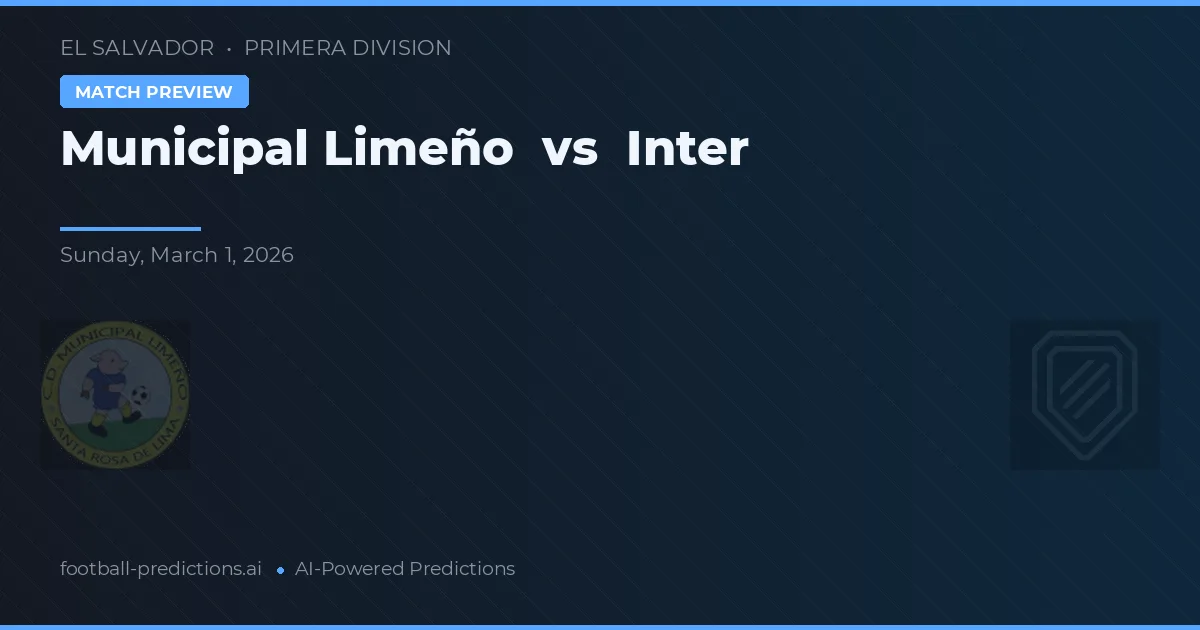 Municipal Limeño vs Inter — pronóstico y previa del partido