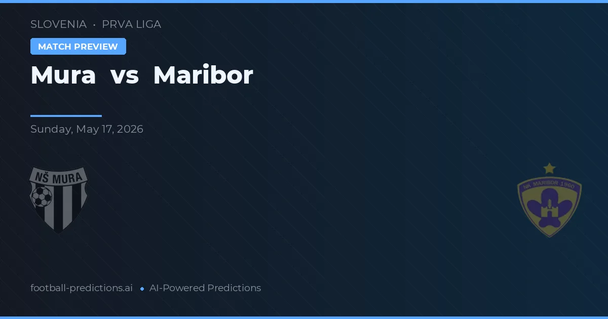 Mura vs Maribor — pronóstico y previa del partido