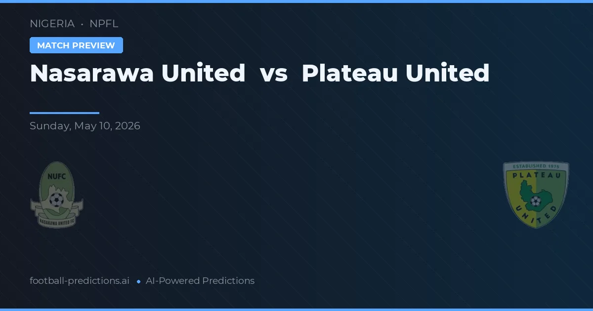 Nasarawa United vs Plateau United — pronóstico y previa del partido