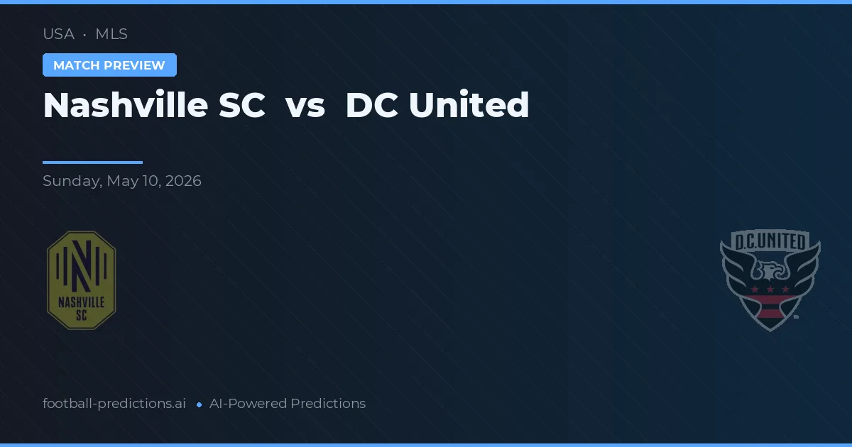Nashville SC vs DC United — pronóstico y previa del partido