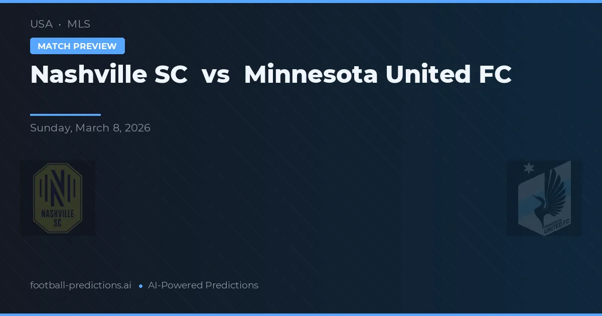 Nashville SC vs Minnesota United FC — pronóstico y previa del partido