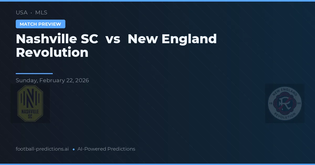 Nashville SC vs Revolución de Nueva Inglaterra — pronóstico y previa del partido