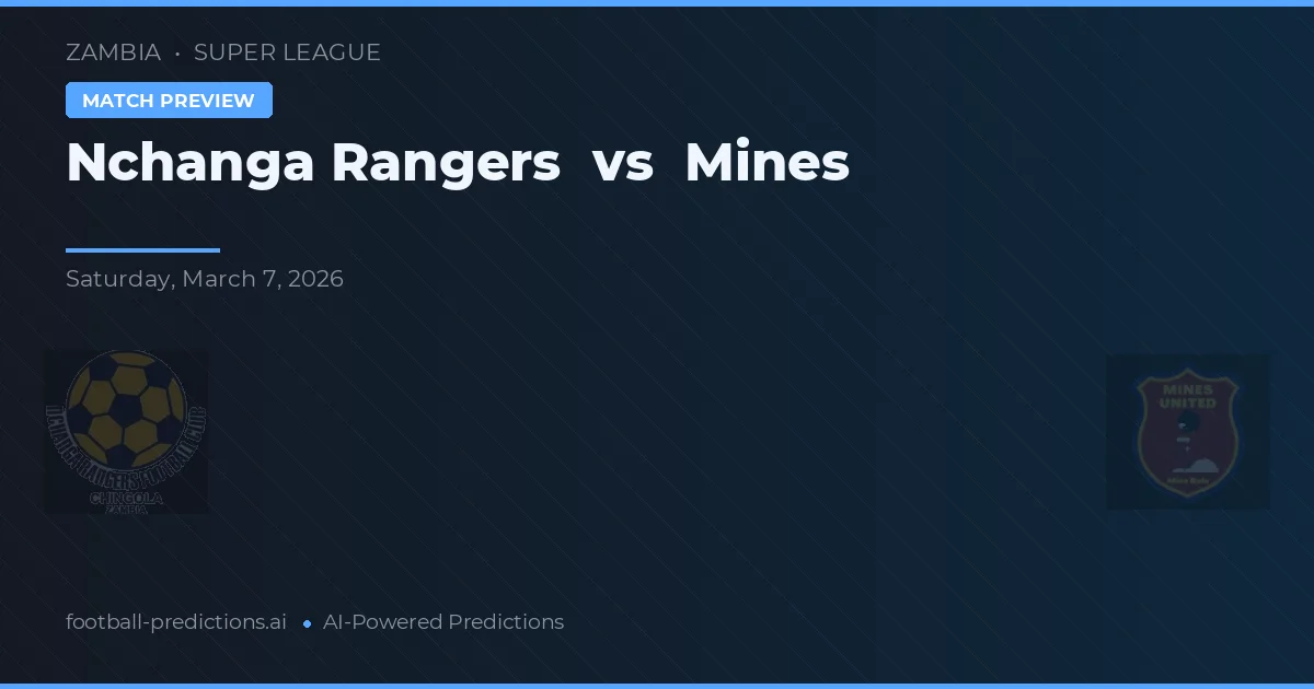 Rangers de Nchanga vs Minas — pronóstico y previa del partido