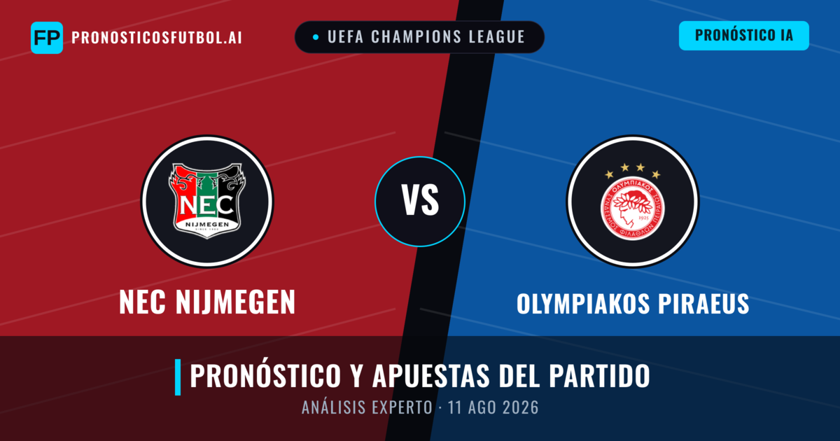 NEC Nijmegen vs Olympiakos Piraeus — pronóstico y previa del partido