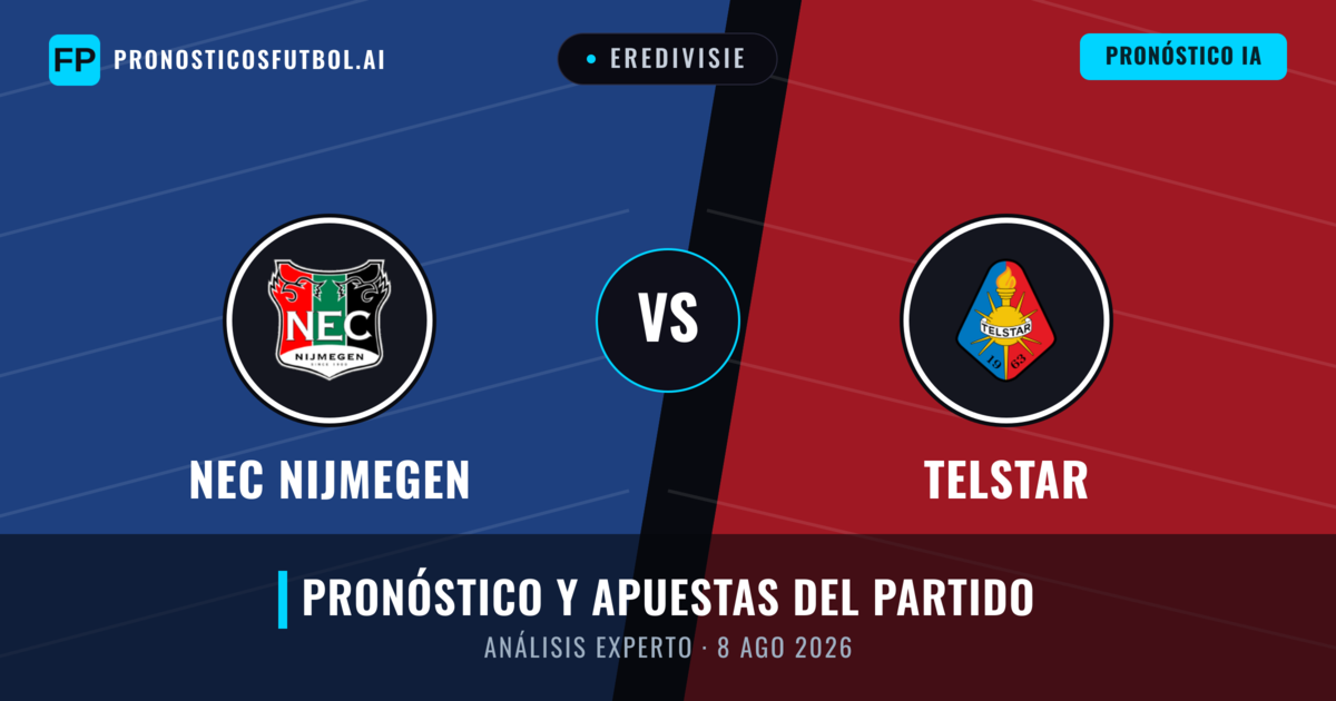 NEC Nijmegen vs Telstar — pronóstico y previa del partido