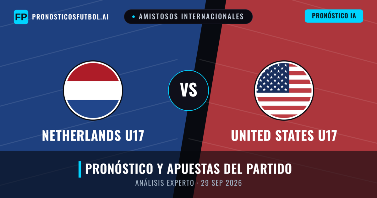 Netherlands U17 vs United States U17 — pronóstico y previa del partido