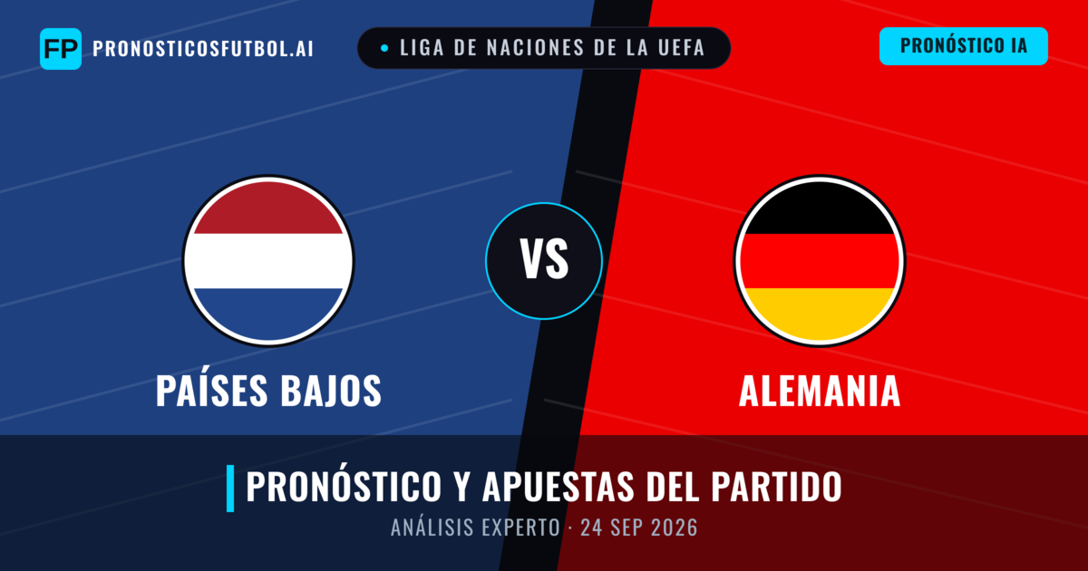 Países Bajos vs Alemania — pronóstico y previa del partido