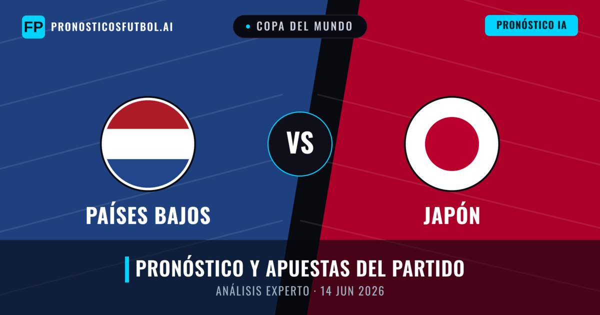 Países Bajos vs Japón — pronóstico y previa del partido