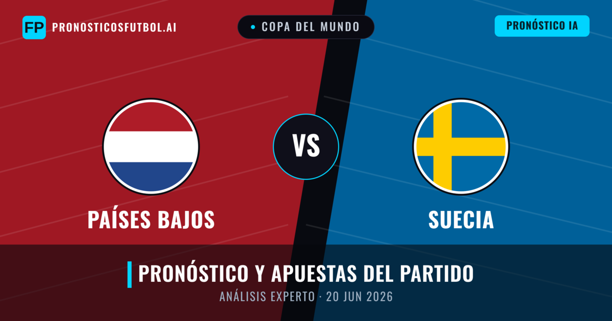 Países Bajos vs Suecia — pronóstico y previa del partido