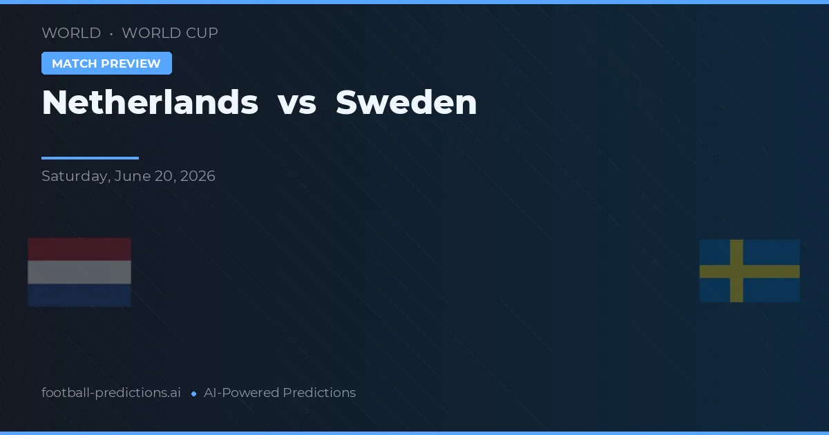 Países Bajos vs Suecia — pronóstico y previa del partido