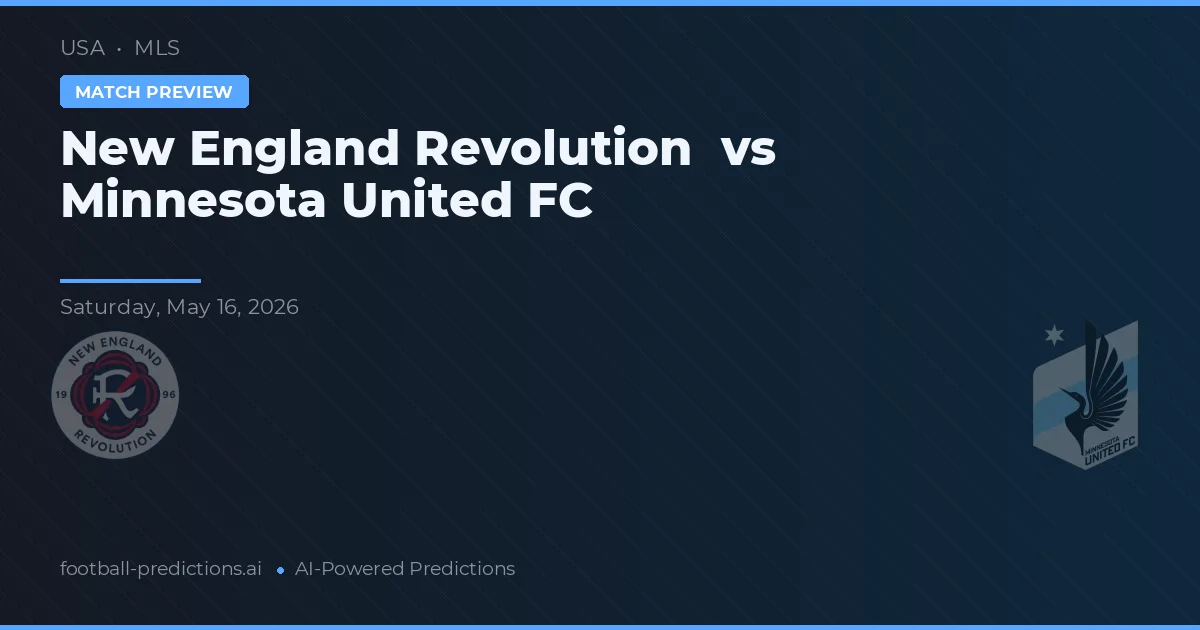 Revolución de Nueva Inglaterra vs Minnesota United FC — pronóstico y previa del partido