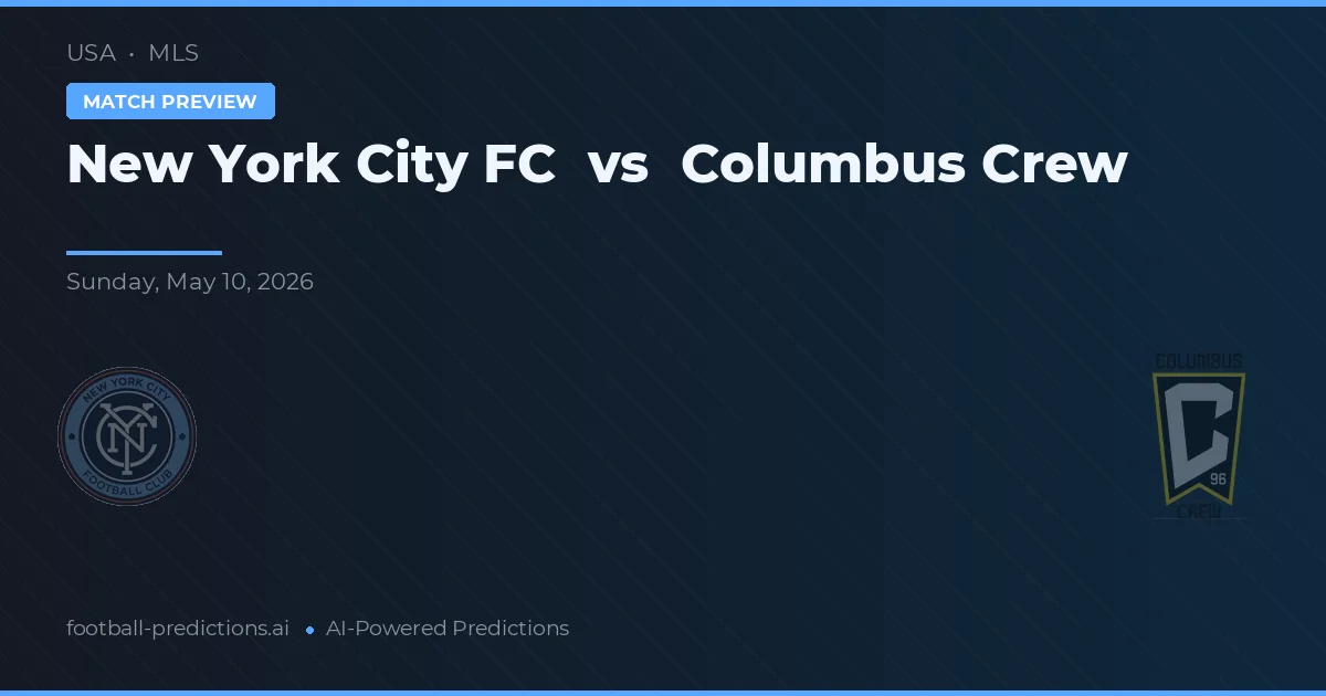 New York City FC vs Columbus Crew — pronóstico y previa del partido