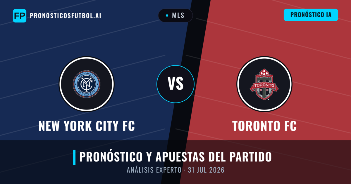 New York City FC vs Toronto FC — pronóstico y previa del partido