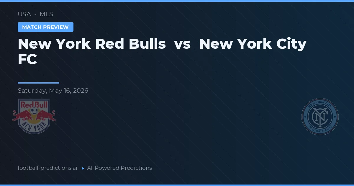 New York Red Bulls vs New York City FC — pronóstico y previa del partido