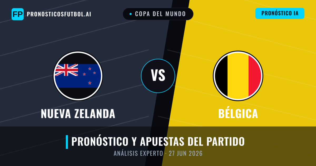 Nueva Zelanda vs Bélgica — pronóstico y previa del partido