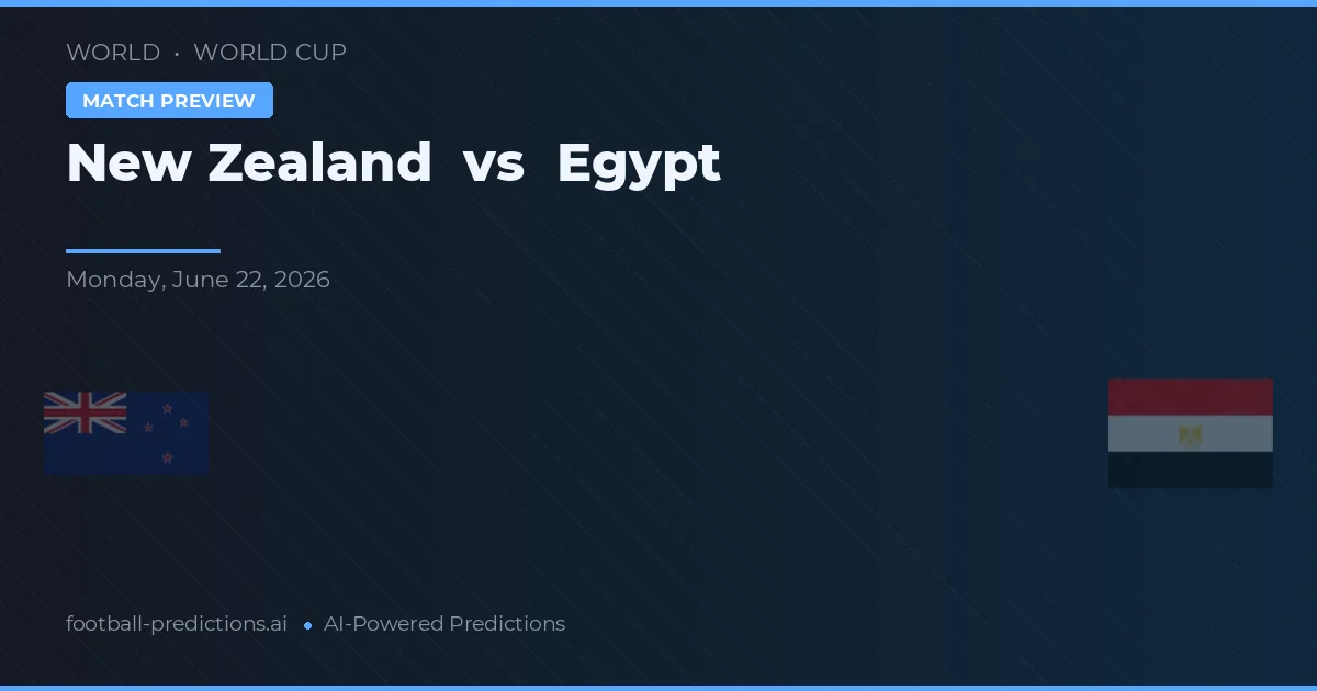 Nueva Zelanda vs Egipto — pronóstico y previa del partido