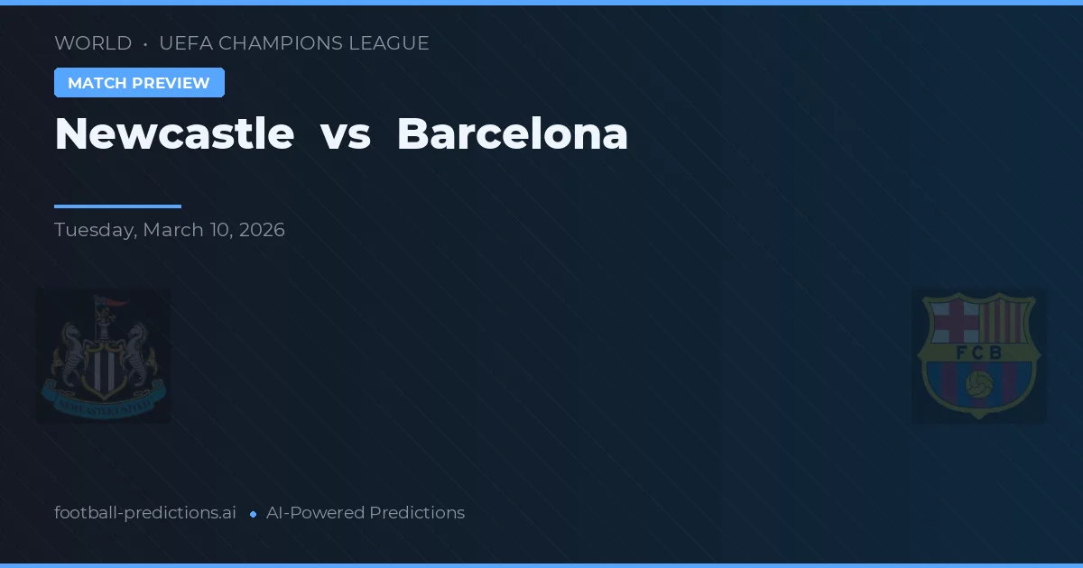 Newcastle vs Barcelona — pronóstico y previa del partido