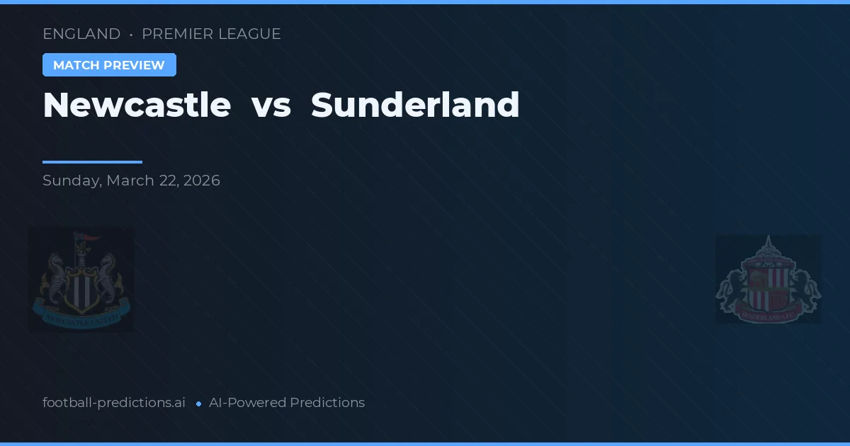Newcastle vs Sunderland — pronóstico y previa del partido