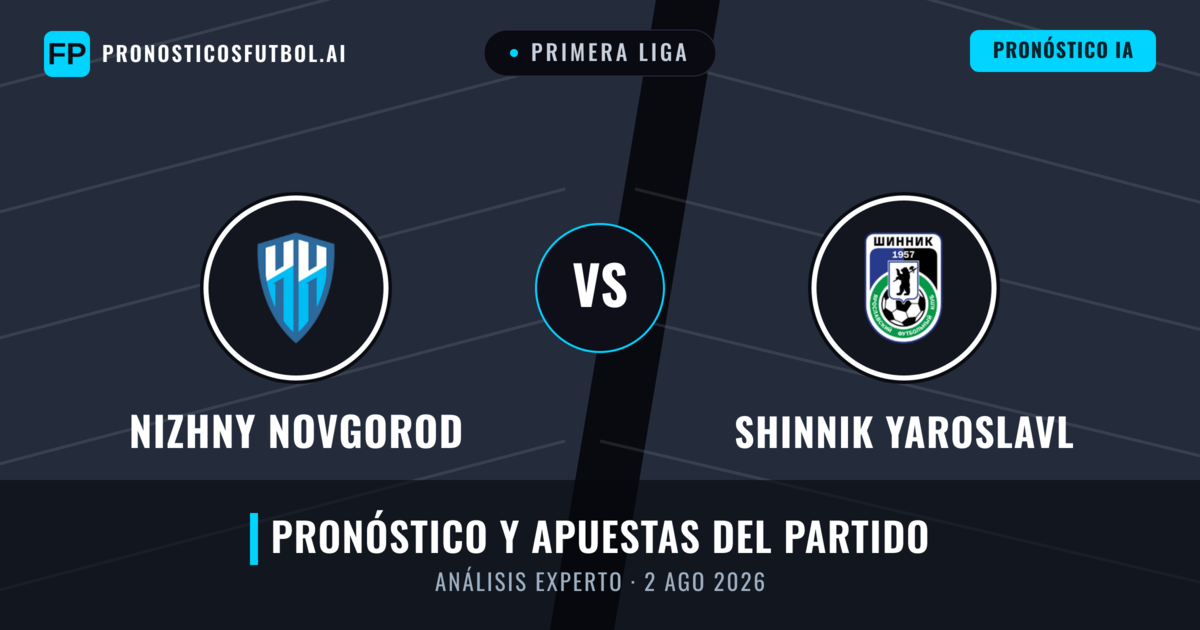 Nizhny Novgorod vs Shinnik Yaroslavl — pronóstico y previa del partido