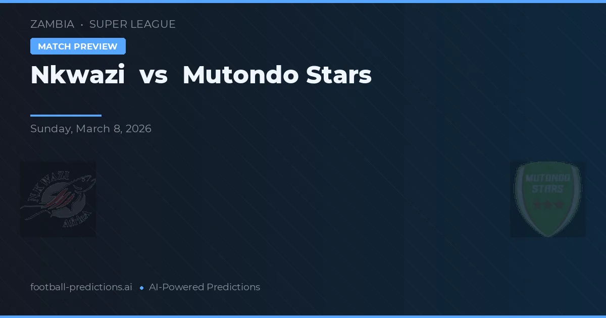 Nkwazi vs Mutondo Stars — pronóstico y previa del partido